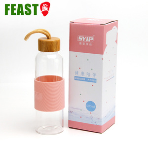 300 ml 400 ml Natural <span class=keywords><strong>32</strong></span> <span class=keywords><strong>oz</strong></span> botella de agua de vidrio de borosilicato, vidrio <span class=keywords><strong>transparente</strong></span> vacía botellas de agua - Product Image 1