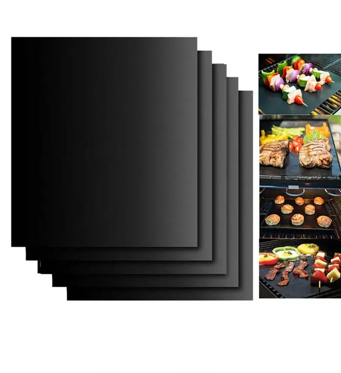 Reusable Dishwasher Safe Highest Quality Non-Stick PFOA-Free Reusable Extra Thick BBQ Grill & Baking Mats