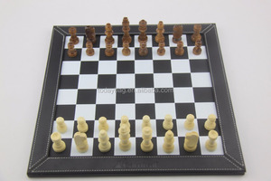 Chất Lượng Cao Da Cờ Bộ Hội Đồng Quản Trị Nhà Máy Tùy Chỉnh Trực Tiếp Cá Sấu Cao Cấp Bộ Cờ Vua - Product Image 2