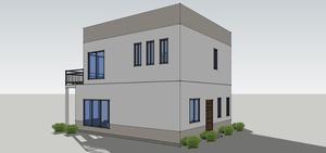 Nouvelle conception de maison à 2 chambres à prix abordable / Maison préfabriquée économique avec panneaux muraux et de toiture solides de 119 mm d'épaisseur - Product Image 3