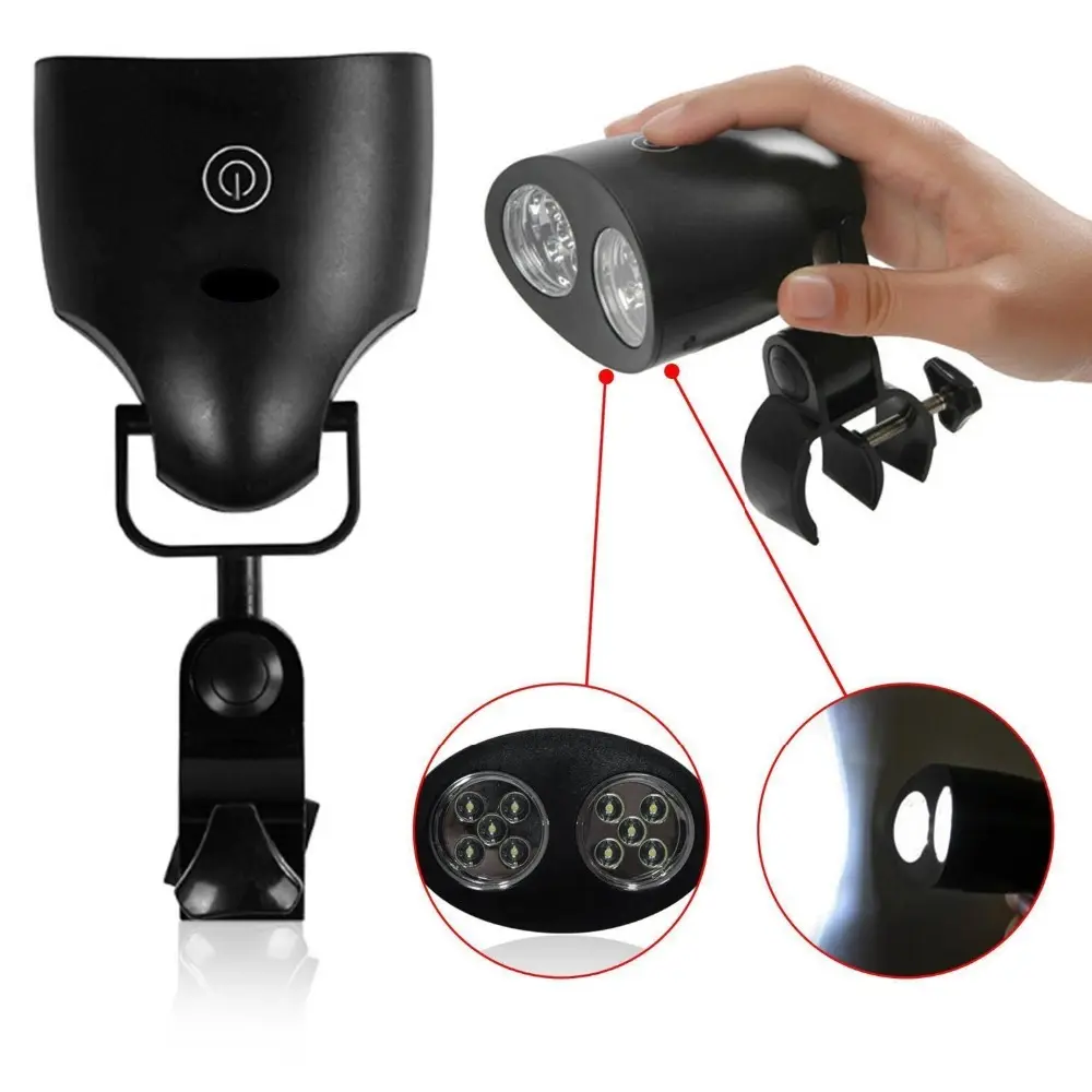 3 pilas AAA Powered herramientas para barbacoa sensible al tacto de la parrilla de barbacoa de luz LED 360 grados giratoria de la parrilla de la barbacoa de luz
