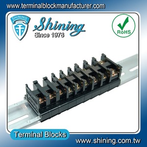 TR-10 tira de terminales de 10 Amp de liberación rápida montada en Riel Din de 35mm - Product Image 1