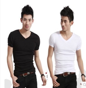 2015 Último Estilo al por mayor Para Hombre Ropa De Verano Hombre de Manga Corta Camiseta - Product Image 1