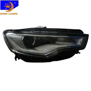 Hid faróis de led xenon para audi, a6c7 2013- 2015 4g0 941 005/006, lâmpada dianteira para automóvel