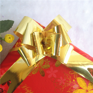 Hot Sale Gold Gift Butterfly Magic Metallic Ribbon <strong>Bow</strong> Plastic <strong>Pull</strong> String <strong>Bow</strong> Ribbon Butterfly <strong>Pull</strong> <strong>Bow</strong> - Product Image 4