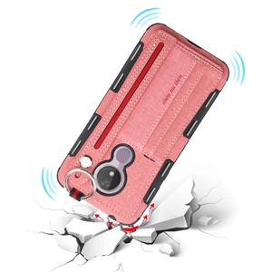 Étui de téléphone en cuir PU anti-rayures, 50 pièces, + porte-carte avec porte-clés pour Moto <span class=keywords><strong>G7</strong></span> <span class=keywords><strong>Power</strong></span>, vente en gros - Product Image 2