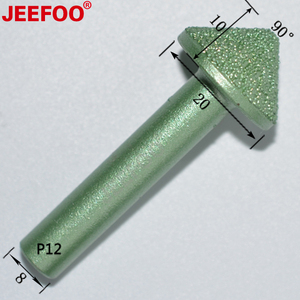 P12-8*20*10 extremo cónico talla de <span class=keywords><strong>piedra</strong></span> grabado, Emery diamante herramientas cnc grabado cortador bits en mármol - Product Image 2