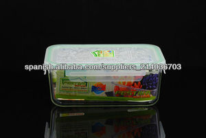 envases de vidrio de almacenamiento de alimentos <span class=keywords><strong>pyrex</strong></span> <span class=keywords><strong>con</strong></span> <span class=keywords><strong>tapa</strong></span> hermética - Product Image 1