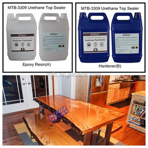 Revêtement de table en époxy résistant aux rayures, vente en gros d'usine, résine époxy transparente pour surfaces en bois - Product Image 3