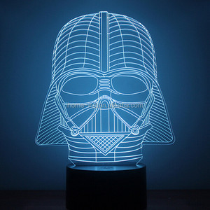 Pequeña luz de noche led cráneo horrible scary skeleton sensor luz de la noche - Product Image 6
