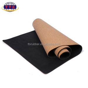 <span class=keywords><strong>Tapis</strong></span> de Yoga antidérapant de haute qualité <span class=keywords><strong>tapis</strong></span> de liège en caoutchouc naturel entraînement gymnastique Camping Logo personnalisé disponible 4mm 5mm 6mm 8mm 10mm - Product Image 4