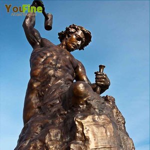 ガーデンデコレーションメタルクラフトブロンズセルフメイドマンスタチュー - Product Image 2