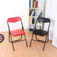 Chaise de bureau exécutive pliable en fer moderne