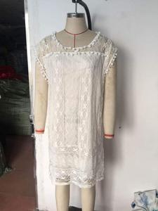 2023 Plus Size 5XL <span class=keywords><strong>abiti</strong></span> da donna O collo abito elegante <span class=keywords><strong>in</strong></span> <span class=keywords><strong>pizzo</strong></span> bianco - Product Image 3