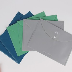 PP Plastic Waterproof File Envelope Holder/Folder with Snap Button