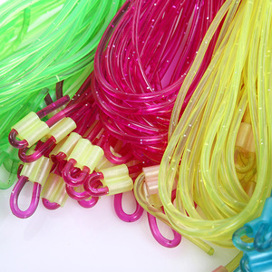 <span class=keywords><strong>Corde</strong></span> <span class=keywords><strong>à</strong></span> <span class=keywords><strong>sauter</strong></span> <span class=keywords><strong>sans</strong></span> poignée en PVC transparente, plusieurs couleurs au choix - Product Image 3