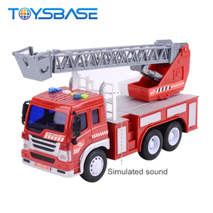 Jeu de voiture à friction 1:16, ensemble de jouets de camion de pompiers - Product Image 3