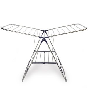Stendibiancheria Pieghevole in Acciaio Inox Resistente al Vento e Multifunzione per Hotel, <span class=keywords><strong>Stendino</strong></span> Appendiabiti - Product Image 4