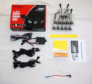 ไฟเดย์ไลท์ LED รุ่นใหม่ กำลังสูง กันน้ำ 12V~24V รูปทรงตาเหยี่ยว สำหรับรถยนต์ - Product Image 3