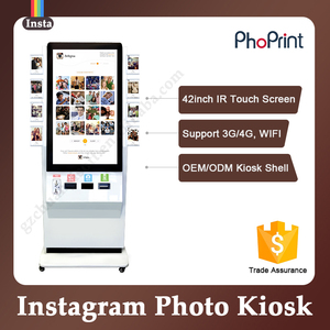 Wechat/Instagram <span class=keywords><strong>Social</strong></span> Instantánea Móvil Cabina <span class=keywords><strong>de</strong></span> Impresión <span class=keywords><strong>de</strong></span> Fotos Kiosco Kiosco Utilizado - Product Image 1