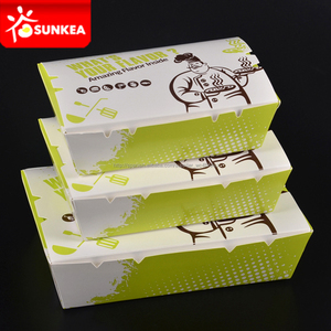 กล่องข้าวผัดแบบนำกลับบ้าน กล่องกระดาษคราฟท์สำหรับบรรจุภัณฑ์อาหารและเครื่องดื่ม กล่องกระดาษไก่ทอด - Product Image 3