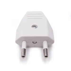 2.5A 220V AC Power Nam Cắm 2 Vòng Pin Châu Âu Euro Rewireable Cắm Điện Phích Cắm Và Ổ Cắm - Product Image 5