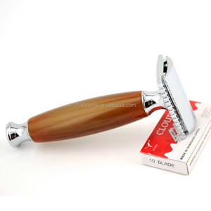 Bán Chạy Dao Cạo An Toàn Cho Nam Cắt Tóc Hai Cạnh Có Tay Cầm Họa Tiết Mã Não Với 10 Lưỡi Miễn Phí - Product Image 6