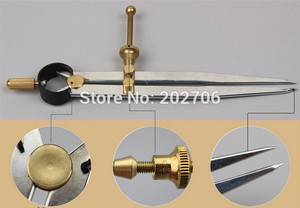 3pcs/set 4/6/8 Inch Adjustable Wing Divider Edge Creaser DIY <strong>Leather</strong> Craft <strong>Tool</strong> Marking <strong>Tools</strong> - Product Image 6