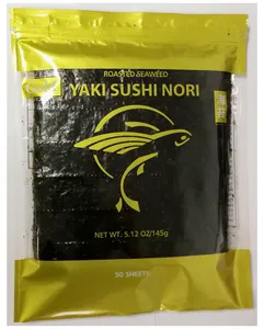 Material de comida de sushi coreano de yaki sushi nori, algas marinas nori orgánicas