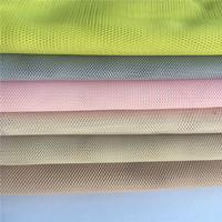 HG6151 100% Polyester 50D Strick Weiches kleines Loch Sechseckiges Netz gewebe für Kleid