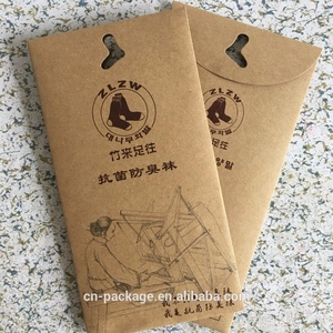 Sobres para Calcetines Personalizados, Embalaje al por Mayor, Caja <span class=keywords><strong>de</strong></span> Sobres <span class=keywords><strong>de</strong></span> Papel Kraft Biodegradable - Product Image 3