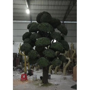 Árvore de pinha artificial grande evergreen, árvore bonsai artificial de <span class=keywords><strong>podocarpus</strong></span>, 400cm de altura, árvore de pinha preta para venda, pinheiro de madeira - Product Image 5