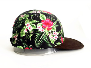 Moda personalizada flor hawaiana 5 paneles <span class=keywords><strong>Camper</strong></span> sombreros gorras - Product Image 4
