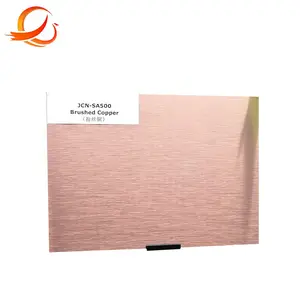 2019 JINGCHENG print sublimatie aluminium plaat voor borden geborsteld koper (JCN-SA500)