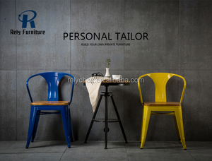 Giá tốt nhất giá rẻ durable colorful ăn rèn sắt kim loại công nghiệp vintage cổ cafe bistro nhà hàng bàn và ghế - Product Image 6