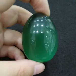 Aventurina verde Natural nephrite jade ovos yoni ovos para as mulheres os músculos do assoalho pélvico exercício de massagem