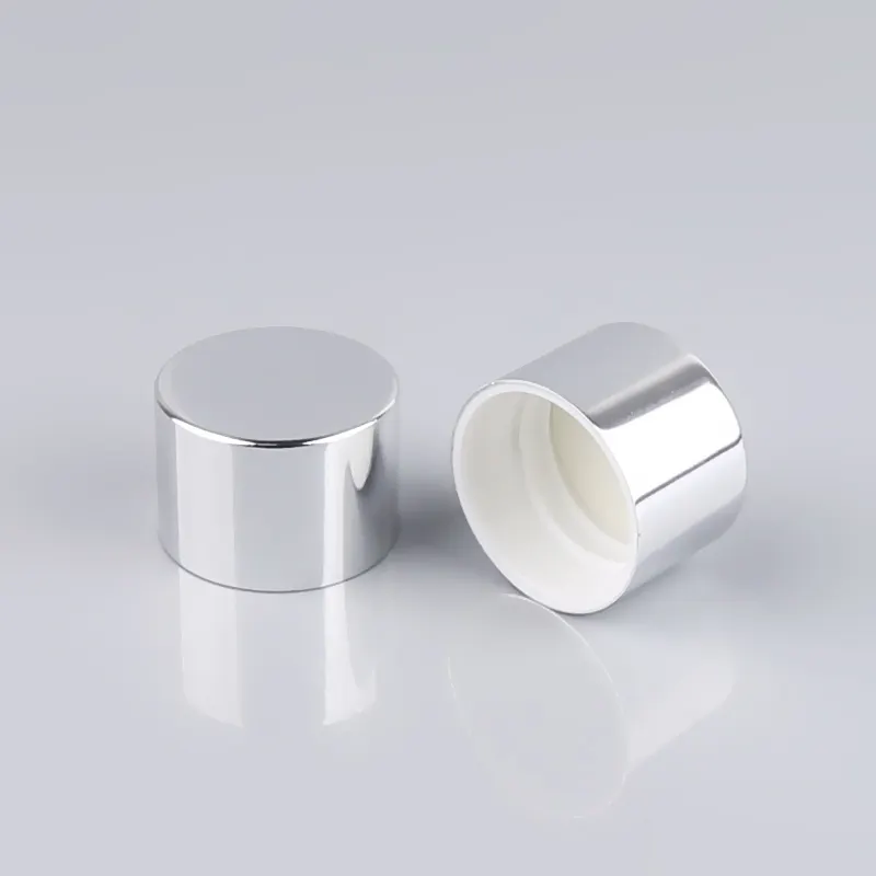 Nieuwe Ontwerp Custom Normale Fles Cap Deksel Ronde Aluminium Schroef Covers Sluitingen Zilver 28Mm Schroefdop