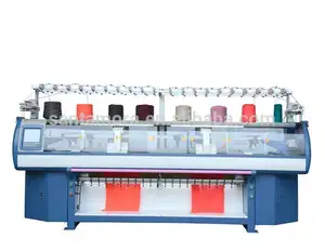 multi gauge double systems computerized sweater flat bed knitting machine