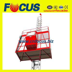 1ton/2ton sola jaula / jaula doble construcción <span class=keywords><strong>edificio</strong></span> <span class=keywords><strong>elevador</strong></span> - Product Image 1