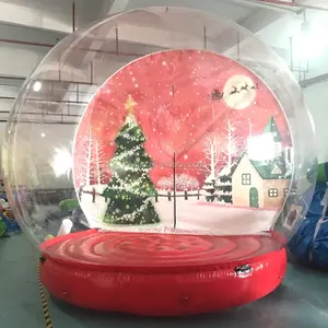 Itens infláveis de natal, decorações, bola gigante de globo de neve
