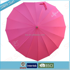 16 côtes belle lisse <span class=keywords><strong>coeur</strong></span> promotionnel <span class=keywords><strong>parapluie</strong></span> <span class=keywords><strong>pour</strong></span> <span class=keywords><strong>le</strong></span> cadeau - Product Image 1