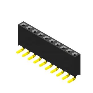 Jst Molex มุมขวาหญิง Pin Header Connector 2.54 มิลลิเมตร