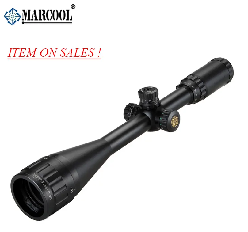 Marcool 판매 6-24x50 공기 소프트 사냥 Riflescope, 밀 도트 소총 범위