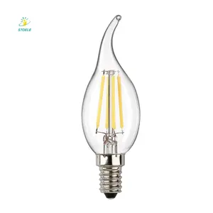 C35 ánh sáng Filament LED Candle Bulb 2W 4W 6W 8W E27 E26 E12 E14 B22 LED Edison ánh sáng bóng đèn