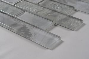 Grayson <span class=keywords><strong>martin</strong></span> bleu clair gris tuile de métro en verre salle de bain - Product Image 6