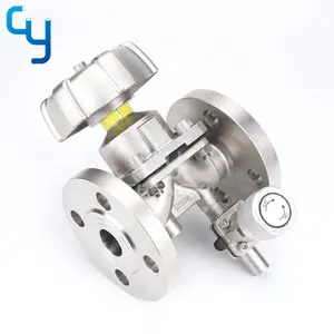 Stainless steel sanitary series diaphragm valve with stainless steel handle