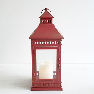 <span class=keywords><strong>Lot</strong></span> de 2 En Métal Fer Étage Paysage Carré <span class=keywords><strong>LED</strong></span> Lampe D'ouragan Antique lanterne de <span class=keywords><strong>bougie</strong></span> - Product Image 5