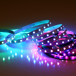 16.4ft <span class=keywords><strong>SK6812</strong></span> individuellement adressable bande de lumière led DC5V 300 led éclairage intelligent rvb pixel - Product Image 6