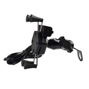 Metalen USB Opladen Mount in E Fiets Scooter Motorfiets, Mobiele Telefoon Houder - Product Image 3