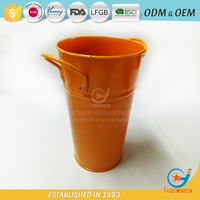 Harga pabrik 0.3 galon silinder logam dalam ruangan pot bunga rumah pot taman pot bunga buatan untuk dalam ruangan